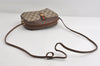 Authentic GUCCI Web Sherry Line Shoulder Bag GG PVC Leather Brown Junk 9271I