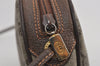 Authentic GUCCI Web Sherry Line Shoulder Bag GG PVC Leather Brown Junk 9271I