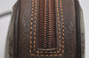 Authentic GUCCI Web Sherry Line Shoulder Bag GG PVC Leather Brown Junk 9271I