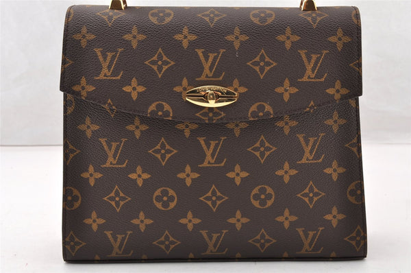 Authentic Louis Vuitton Monogram Malesherbes Hand Bag Purse M51379 LV 9272I