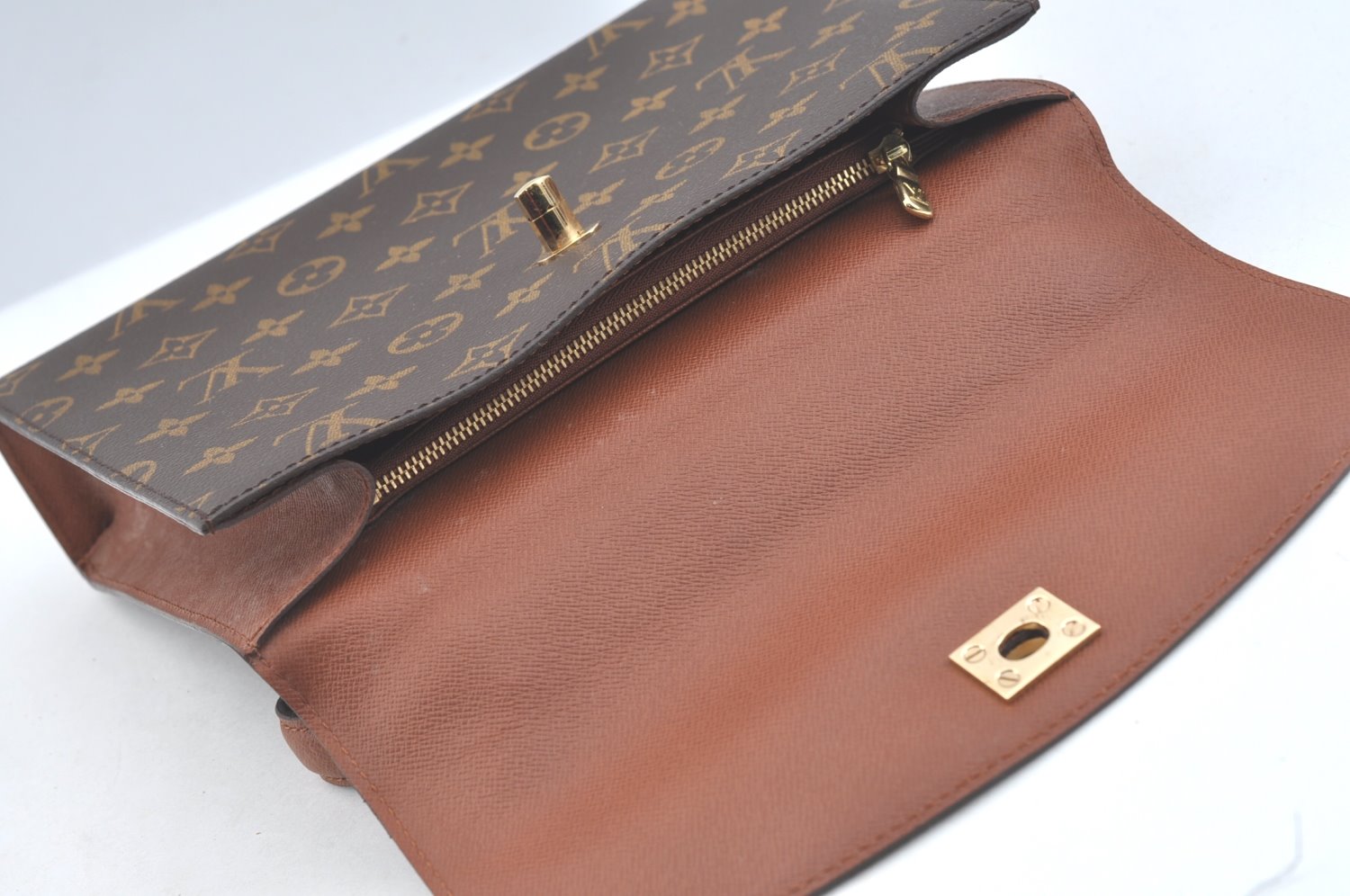 Authentic Louis Vuitton Monogram Malesherbes Hand Bag Purse M51379 LV 9272I