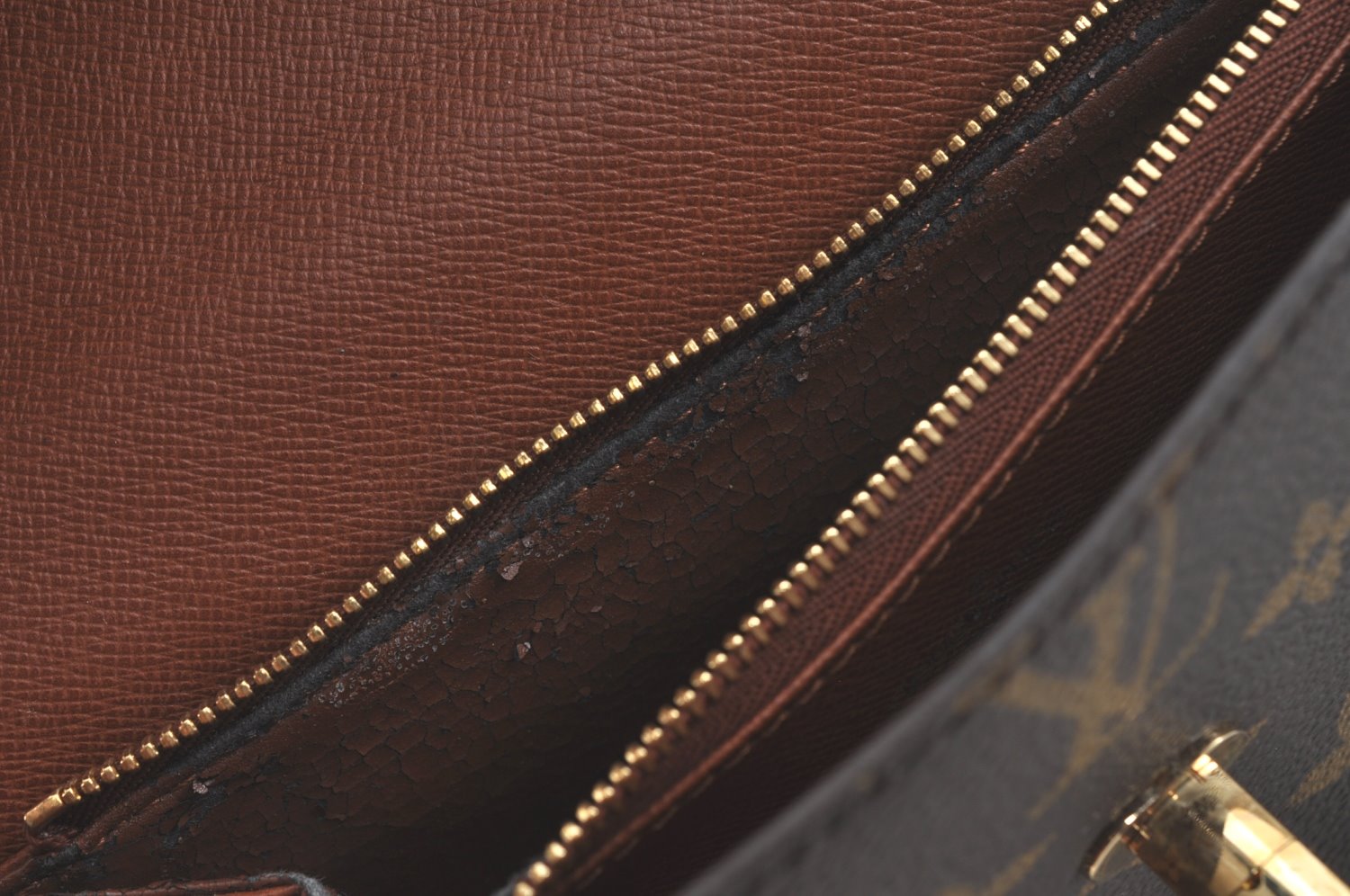 Authentic Louis Vuitton Monogram Malesherbes Hand Bag Purse M51379 LV 9272I