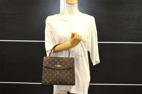 Authentic Louis Vuitton Monogram Malesherbes Hand Bag Purse M51379 LV 9272I