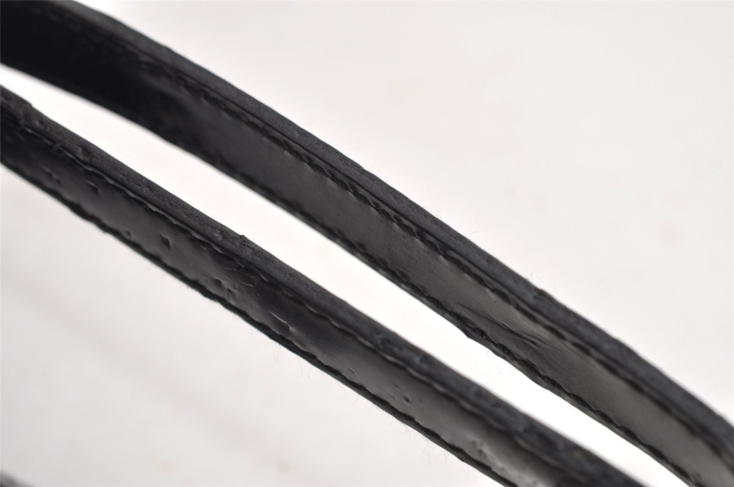 Authentic GUCCI Interlocking G Clutch Hand Bag Purse Enamel Black Junk 9272J