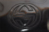 Authentic GUCCI Interlocking G Clutch Hand Bag Purse Enamel Black Junk 9272J