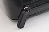 Authentic GUCCI Interlocking G Clutch Hand Bag Purse Enamel Black Junk 9272J