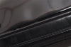 Authentic GUCCI Interlocking G Clutch Hand Bag Purse Enamel Black Junk 9272J