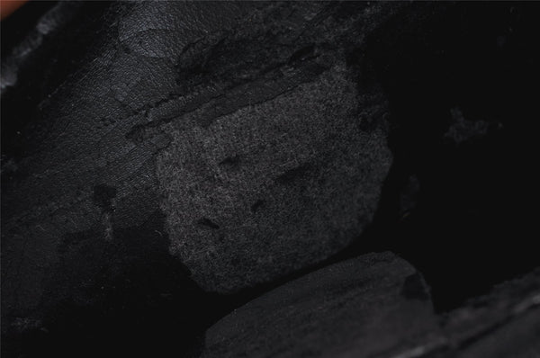 Authentic GUCCI Interlocking G Clutch Hand Bag Purse Enamel Black Junk 9272J