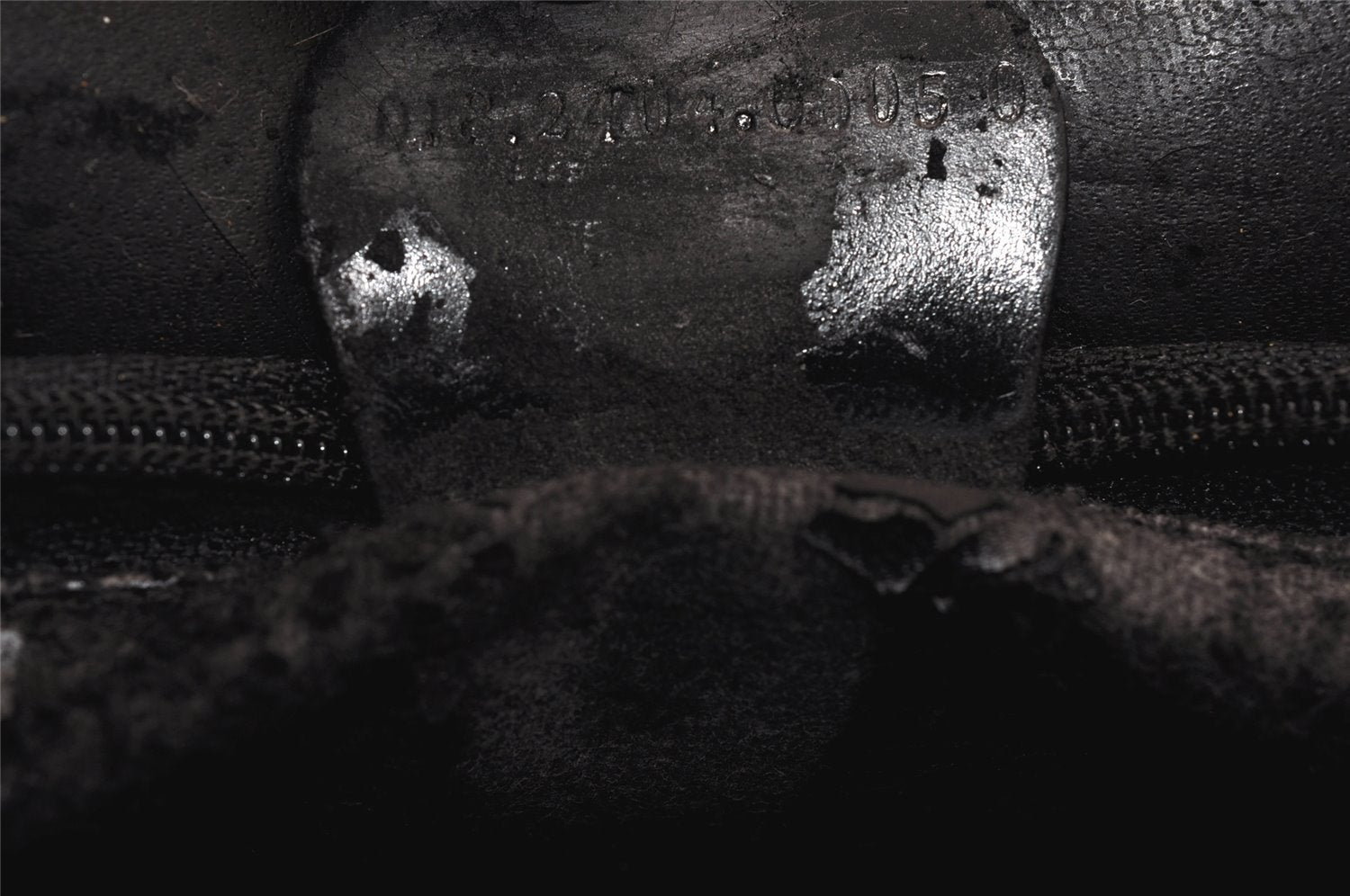 Authentic GUCCI Interlocking G Clutch Hand Bag Purse Enamel Black Junk 9272J