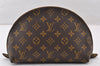 Authentic Louis Vuitton Monogram Trousse Demi Ronde 23 Pouch M47520 Junk 9273I