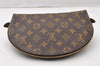 Authentic Louis Vuitton Monogram Trousse Demi Ronde 23 Pouch M47520 Junk 9273I