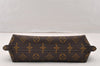 Authentic Louis Vuitton Monogram Trousse Demi Ronde 23 Pouch M47520 Junk 9273I