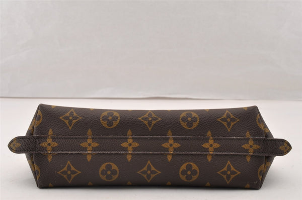 Authentic Louis Vuitton Monogram Trousse Demi Ronde 23 Pouch M47520 Junk 9273I