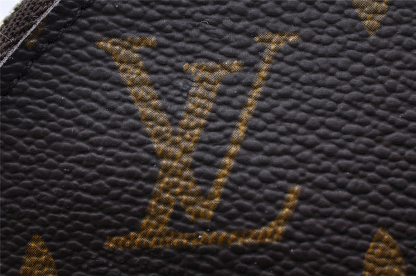 Authentic Louis Vuitton Monogram Trousse Demi Ronde 23 Pouch M47520 Junk 9273I