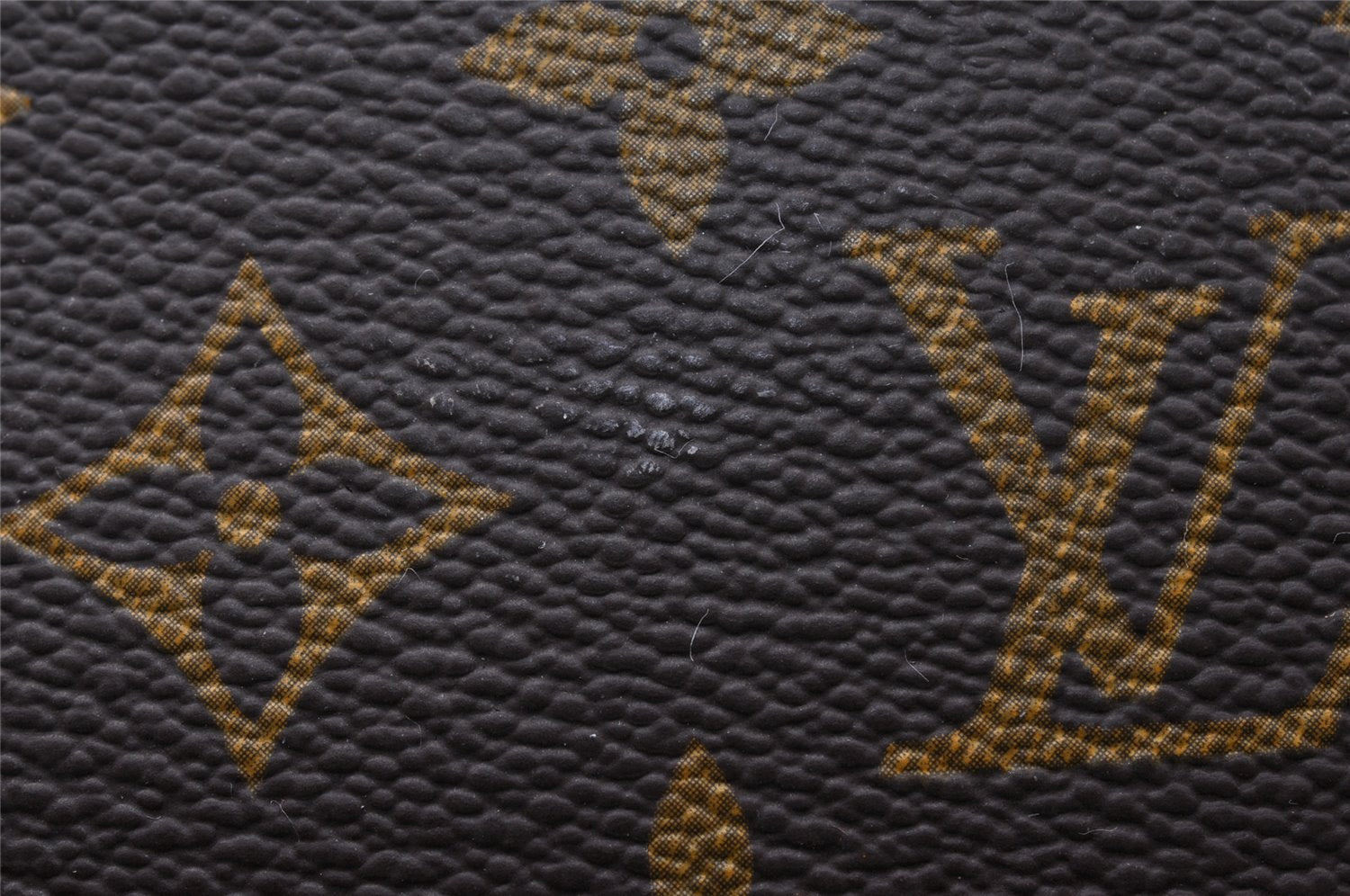 Authentic Louis Vuitton Monogram Trousse Demi Ronde 23 Pouch M47520 Junk 9273I