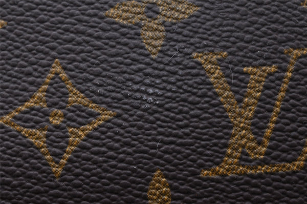 Authentic Louis Vuitton Monogram Trousse Demi Ronde 23 Pouch M47520 Junk 9273I