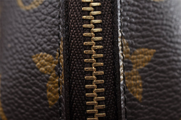 Authentic Louis Vuitton Monogram Trousse Demi Ronde 23 Pouch M47520 Junk 9273I