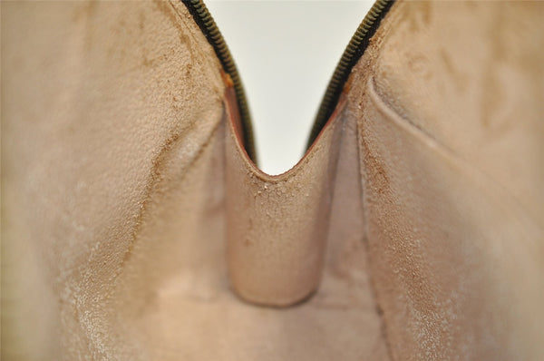 Authentic Louis Vuitton Monogram Trousse Demi Ronde 23 Pouch M47520 Junk 9273I