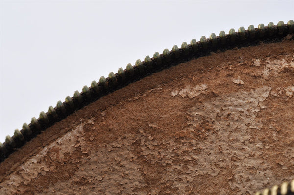 Authentic Louis Vuitton Monogram Trousse Demi Ronde 23 Pouch M47520 Junk 9273I