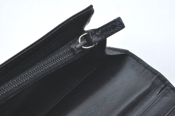 Authentic PRADA Vintage Nylon Leather Long Wallet Purse Black 9274I
