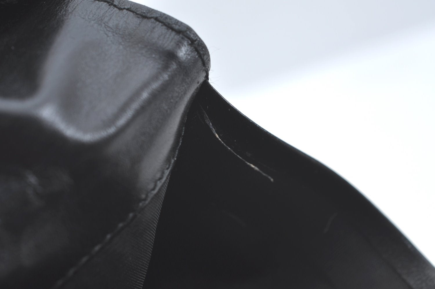 Authentic PRADA Vintage Nylon Leather Long Wallet Purse Black 9274I