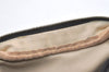 Authentic FENDI Vintage Zucca Pouch Purse Canvas Leather Brown 9274J