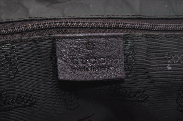 Authentic GUCCI Tribeca Tassel Tote Bag GG Canvas Leather 211954 Brown 9276I