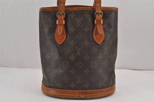 Authentic Louis Vuitton Monogram Bucket PM Shoulder Tote Bag Old Model LV 9276J