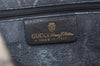 Authentic GUCCI Sherry Line Shoulder Cross Bag GG PVC Leather Navy Junk 9277I