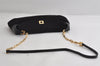 Authentic GUCCI Animalier Tiger Shoulder Bag Suede Leather 0014113 Black 9278I