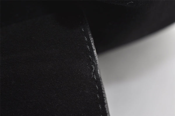 Authentic GUCCI Animalier Tiger Shoulder Bag Suede Leather 0014113 Black 9278I