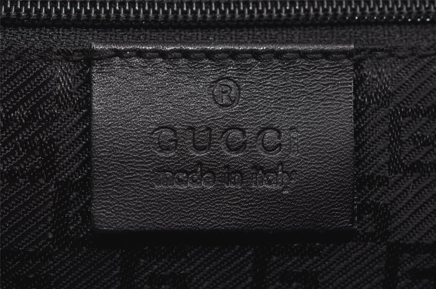 Authentic GUCCI Animalier Tiger Shoulder Bag Suede Leather 0014113 Black 9278I