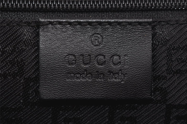 Authentic GUCCI Animalier Tiger Shoulder Bag Suede Leather 0014113 Black 9278I