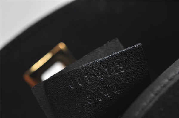 Authentic GUCCI Animalier Tiger Shoulder Bag Suede Leather 0014113 Black 9278I