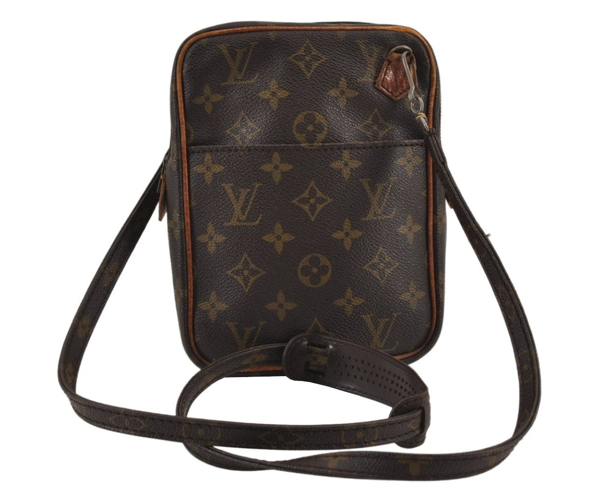 Authentic Louis Vuitton Monogram Danube Shoulder Cross Bag Old Model LV 9278J