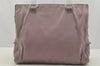 Authentic PRADA Vintage Nylon Tessuto Plastic Hand Bag Purse Purple 9279I