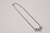 Authentic Christian Dior Silver Tone Chain Pendant Necklace CD 9281I