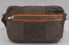 Auth Louis Vuitton Damier Geant Arche Waist Cross Bag Brown M93022 LV Junk 9282J