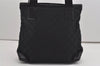 Authentic GUCCI Vintage Shoulder Tote Bag GG Canvas Leather 0190402 Black 9283I