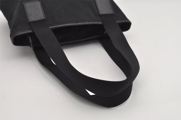 Authentic GUCCI Vintage Shoulder Tote Bag GG Canvas Leather 0190402 Black 9283I