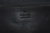 Authentic GUCCI Vintage Shoulder Tote Bag GG Canvas Leather 0190402 Black 9283I