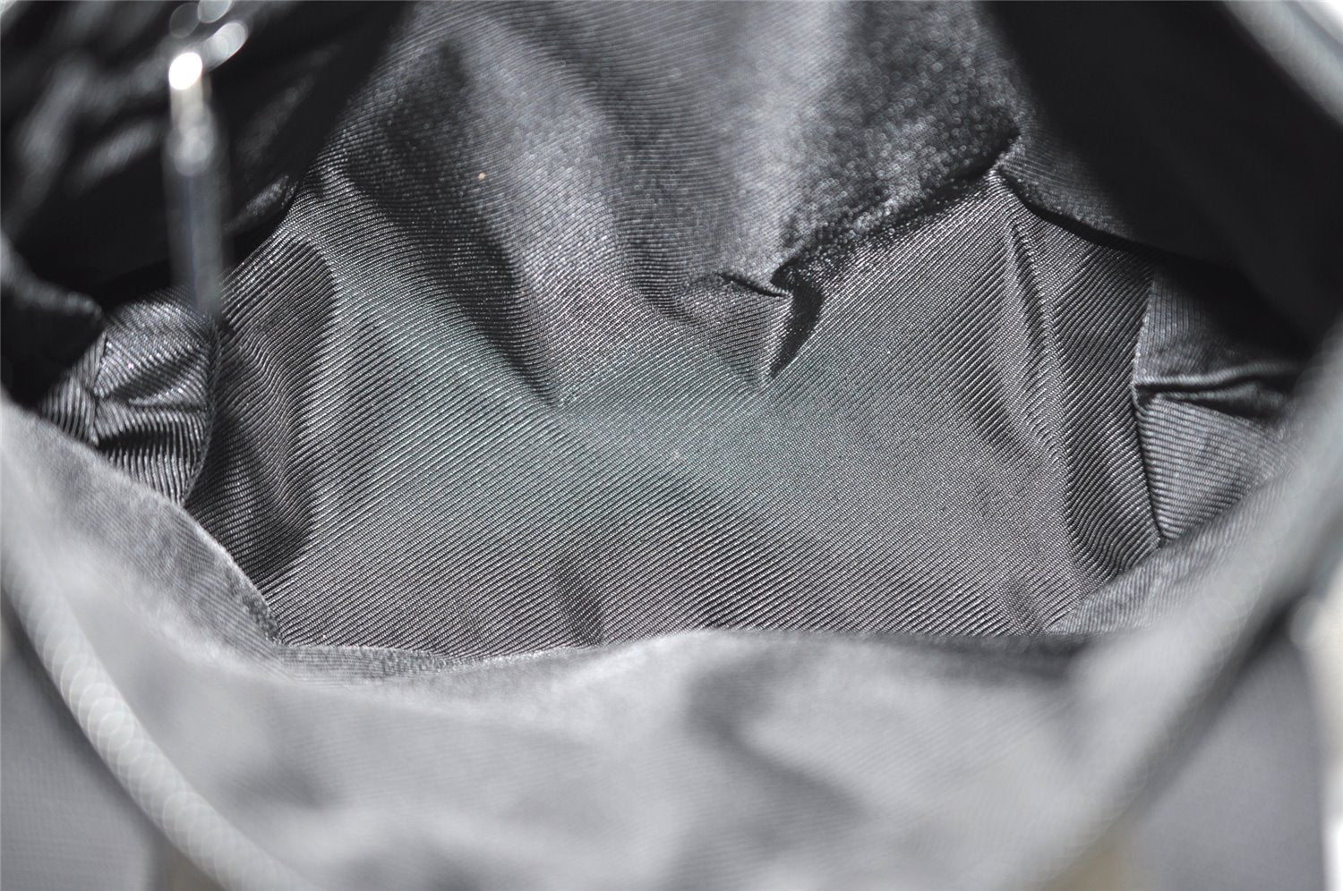 Authentic GUCCI Vintage Shoulder Tote Bag GG Canvas Leather 0190402 Black 9283I