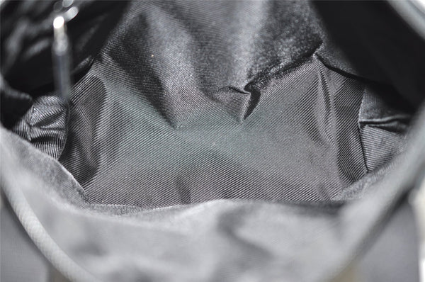 Authentic GUCCI Vintage Shoulder Tote Bag GG Canvas Leather 0190402 Black 9283I