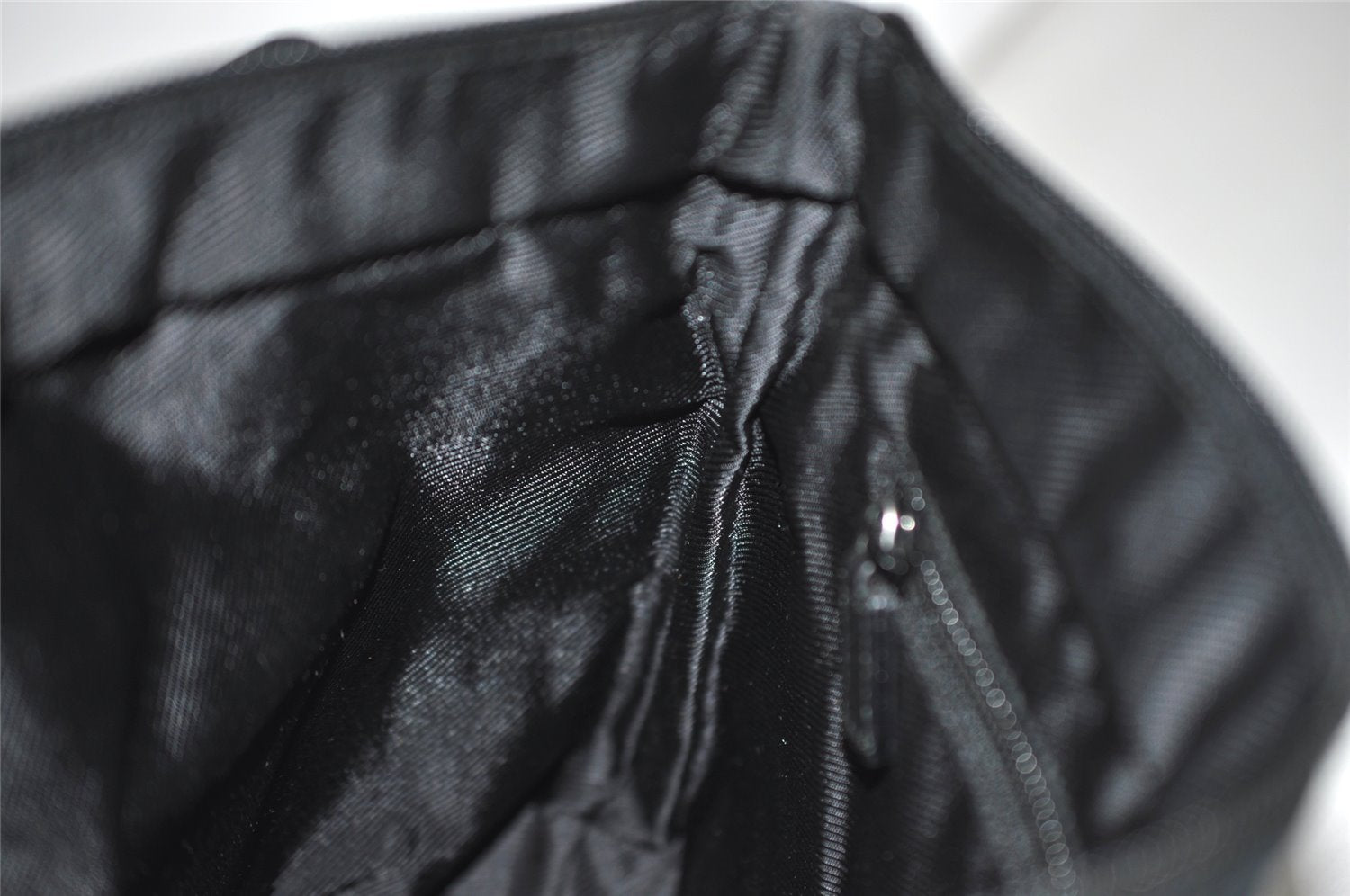 Authentic GUCCI Vintage Shoulder Tote Bag GG Canvas Leather 0190402 Black 9283I