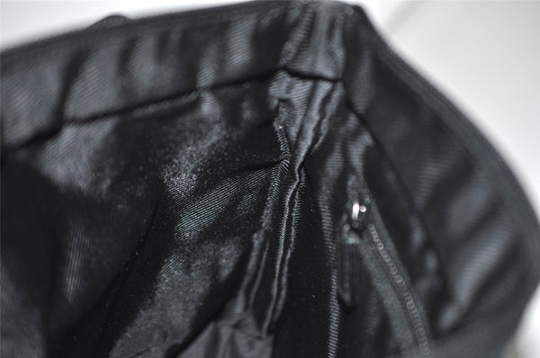 Authentic GUCCI Vintage Shoulder Tote Bag GG Canvas Leather 0190402 Black 9283I