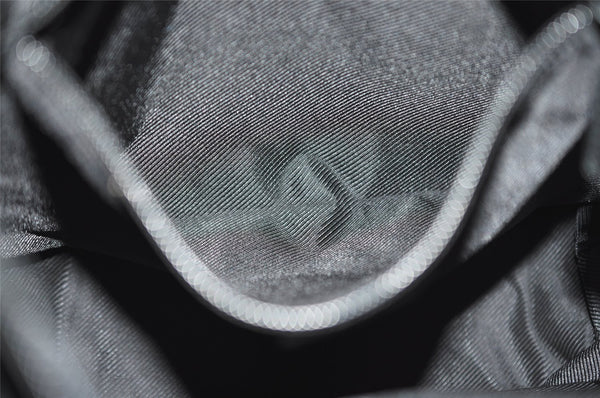 Authentic GUCCI Vintage Shoulder Tote Bag GG Canvas Leather 0190402 Black 9283I