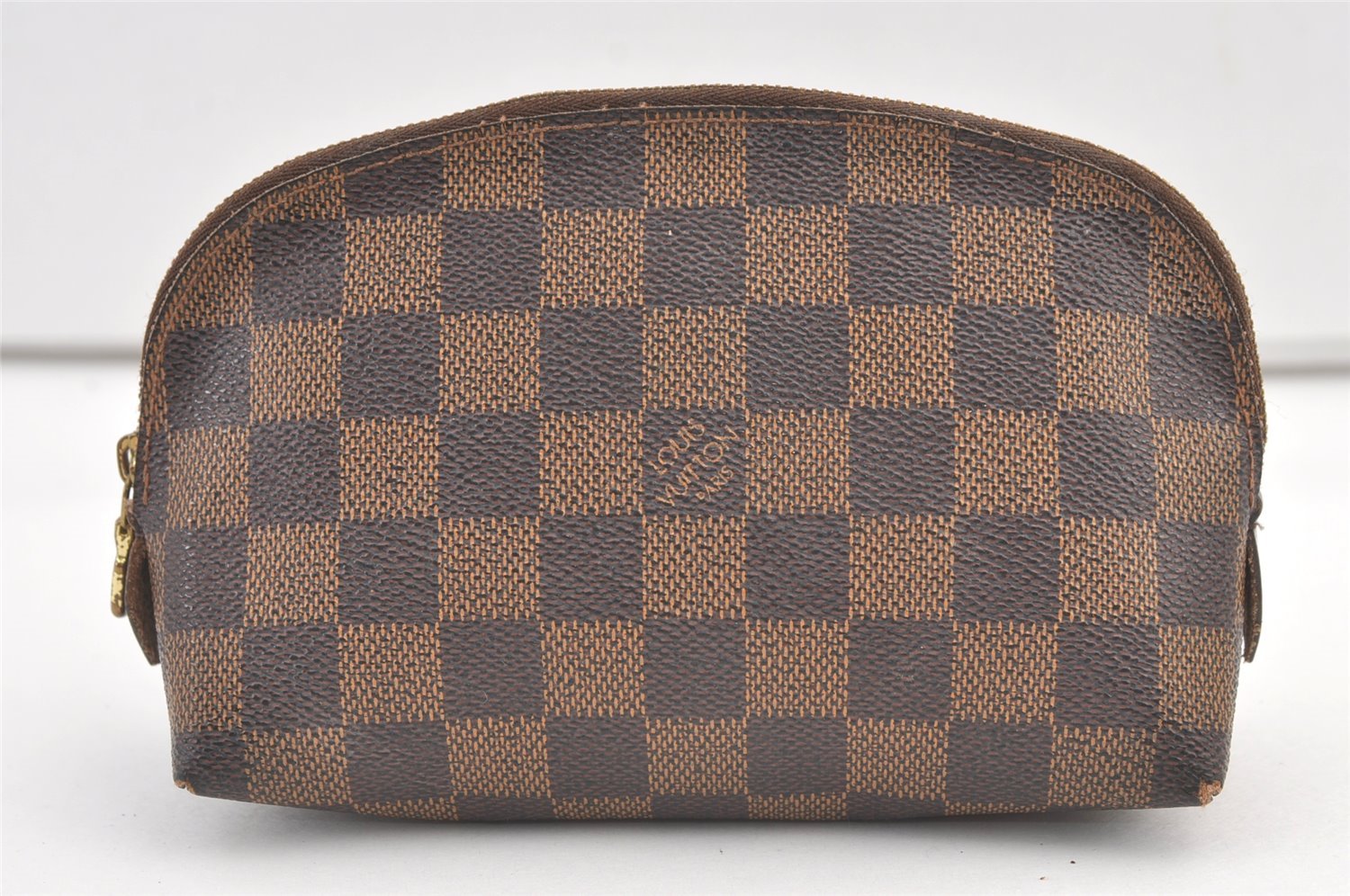 Authentic Louis Vuitton Damier Pochette Cosmetic PM Pouch N47516 LV 9283J