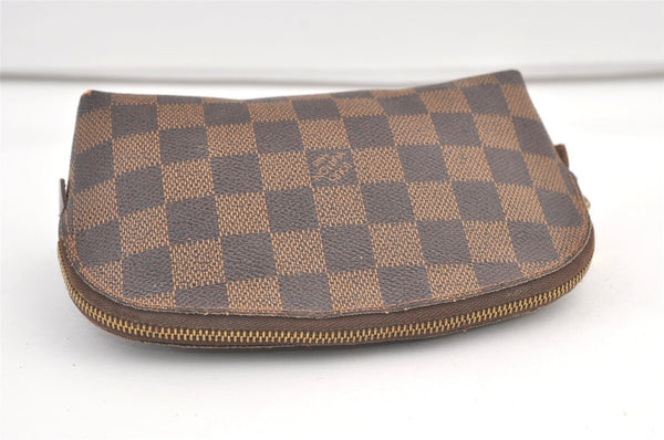 Authentic Louis Vuitton Damier Pochette Cosmetic PM Pouch N47516 LV 9283J