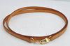 Authentic Louis Vuitton Leather Shoulder Strap Beige 49.4" LV 9284J