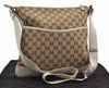 Authentic GUCCI Shoulder Cross Body Bag GG Canvas Leather 145857 Brown 9286I